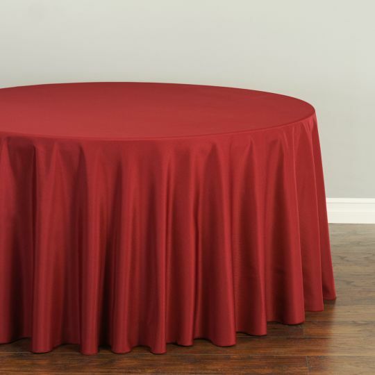 1 or 10 pcs LinenTablecloth 108 in. Round Polyester Tablecloths, 30 Colors!