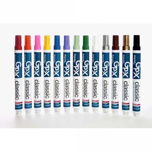 GP-X CLASSIC INDUSTRIAL PAINT MARKER DIAGRAPH-Box OF 12 Markers (You Pick Color)