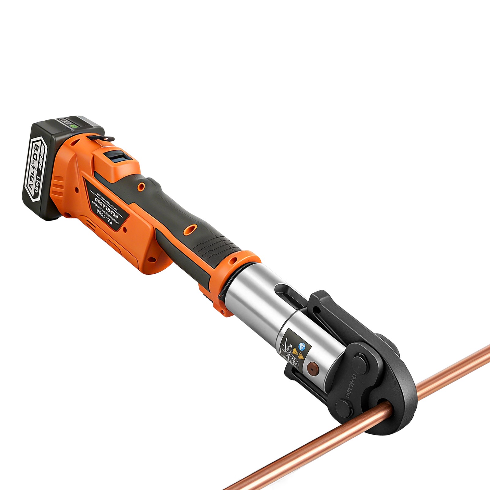 1/2" -2" Pro Press Tool Pipe Crimping Kit Press Tool Battery Kit with 6 Jaws US