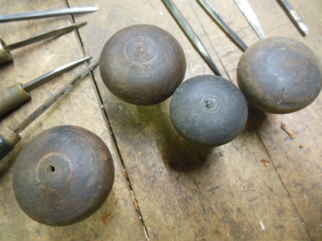 Vautier Hewes vintage engraving tool lot used chisel craft tools