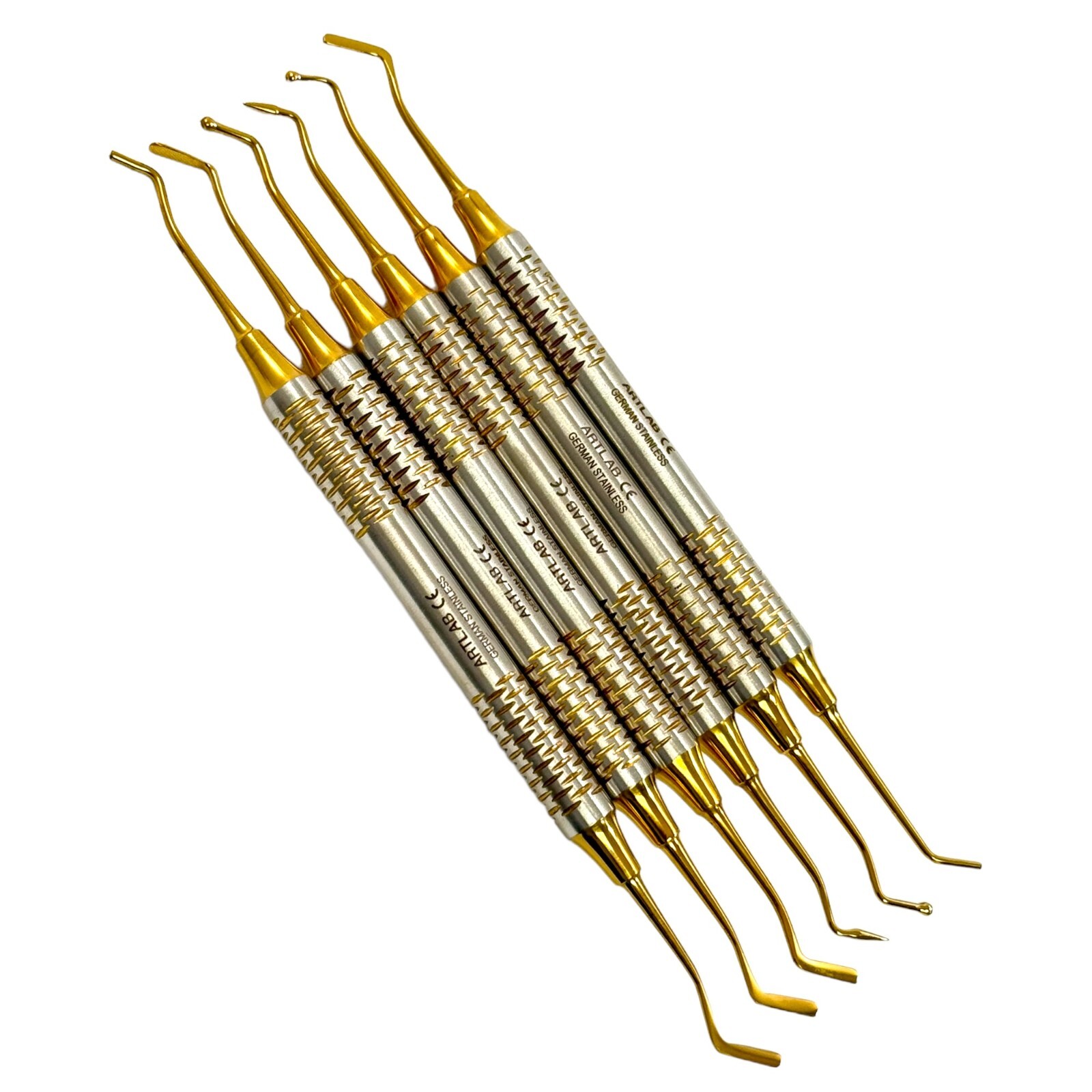 GERMAN Dental Light Wt Titanium Coated Restorative Composite Filling Instruments