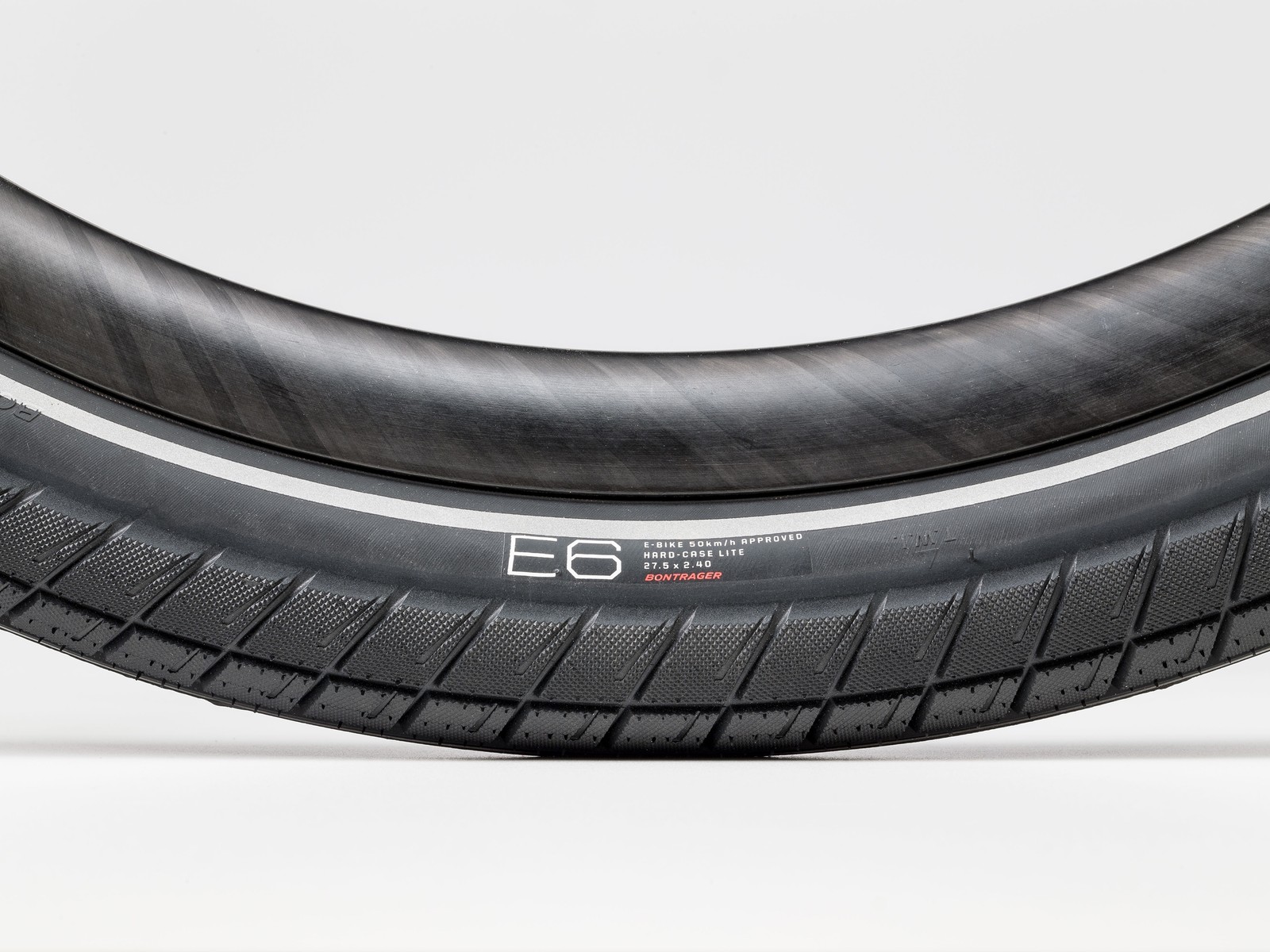 Bontrager E6 Hard-Case Lite E-Bike Tire 27.5" x 2.4" Black/Reflective