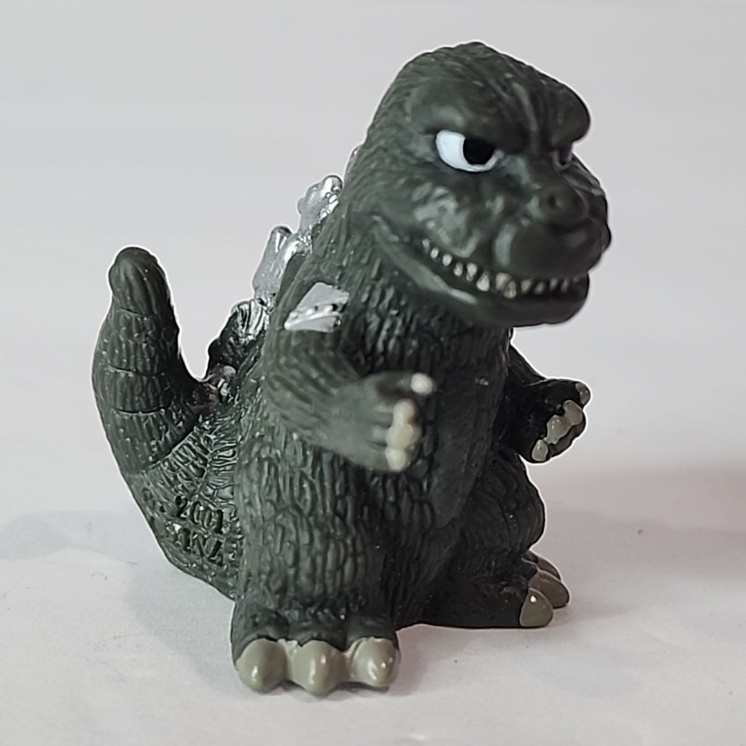 2001 Godzilla 1.5" 1974 Fake Godzilla Finger Puppet Mini Figure Gashapon Toho