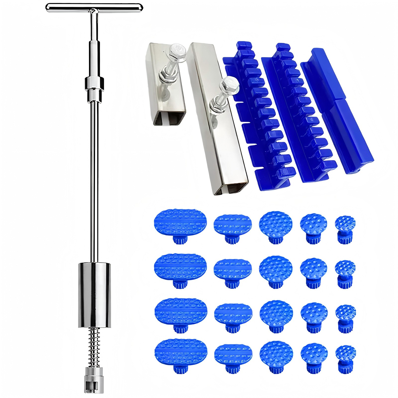 Car Body Slide Hammer Paintless Dent Repair Tools Puller Lifter Hail Removal Kit