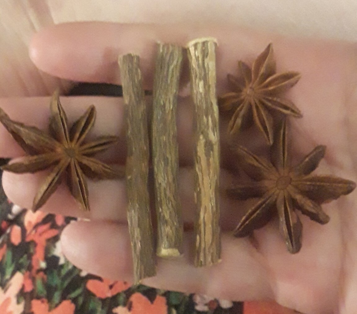 3p LOT:STAR ANISE LICORICE ROOT CHEW STICKS NATURAL NO NICOTINE STOP SMOKING AID