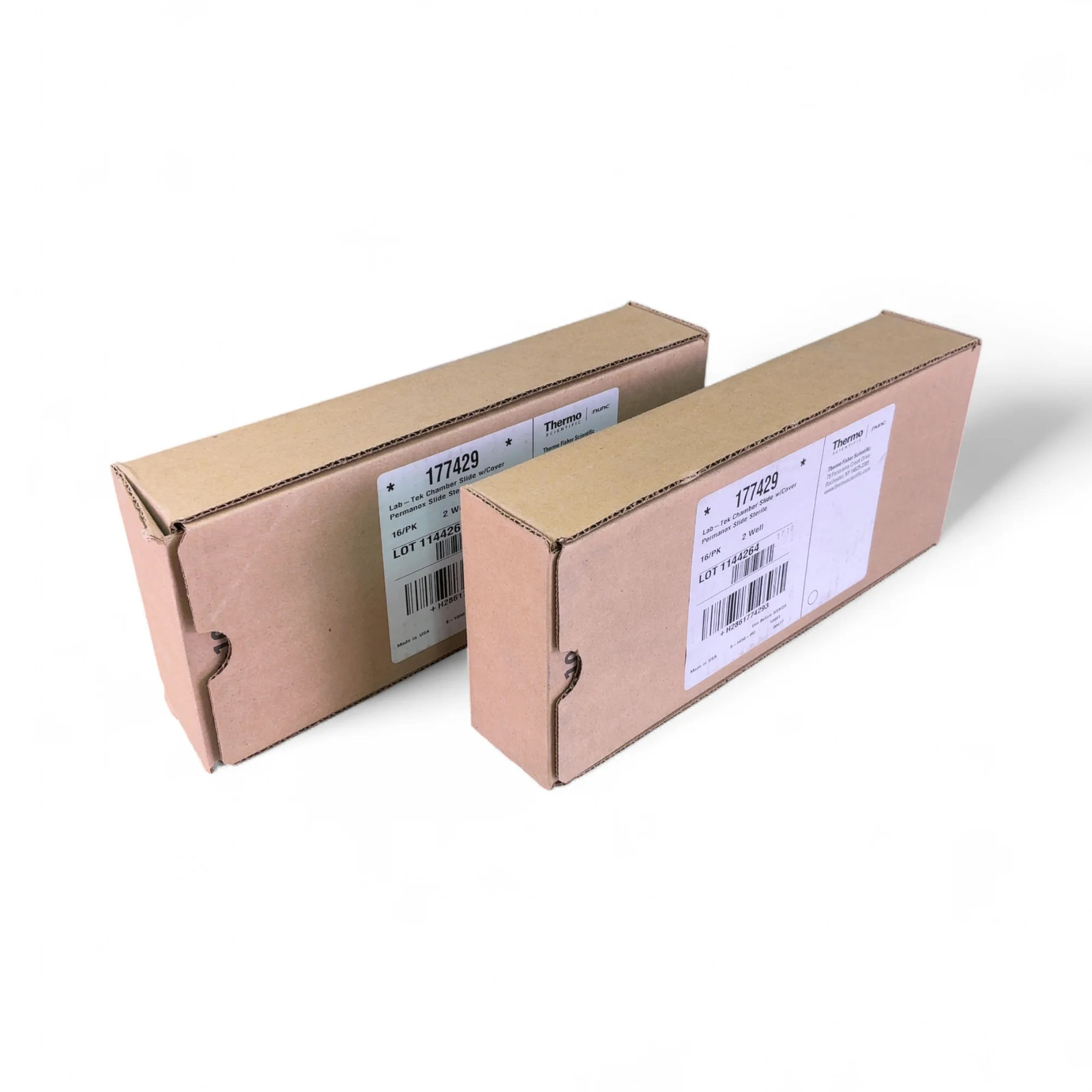 Thermo Scientific Lab-Tek Sterile Permanox Chamber Slide w/Cover (Lot of 2)