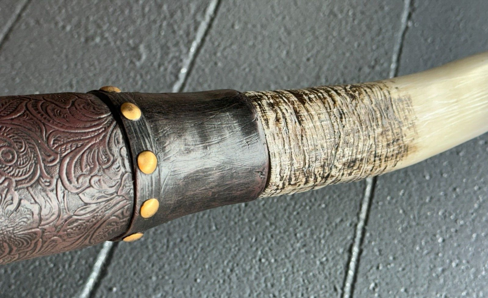 41" STEER BULL HORNS WESTERN LONGHORN WALL HANGING COW 3 1/2 Foot FAUX longhorns