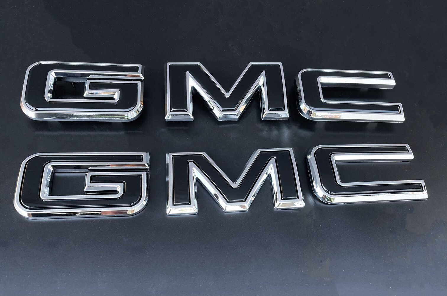 NEW Front & Rear Emblem Chrome kit For 2019 - 2025 GMC Sierra 1500 2500HD 3500HD