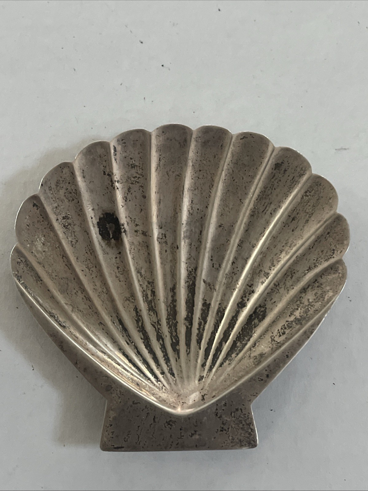 Vintage Sterling 950 Silver Clam Shell Seashell Trinket Jewelry Dish Tray 20g