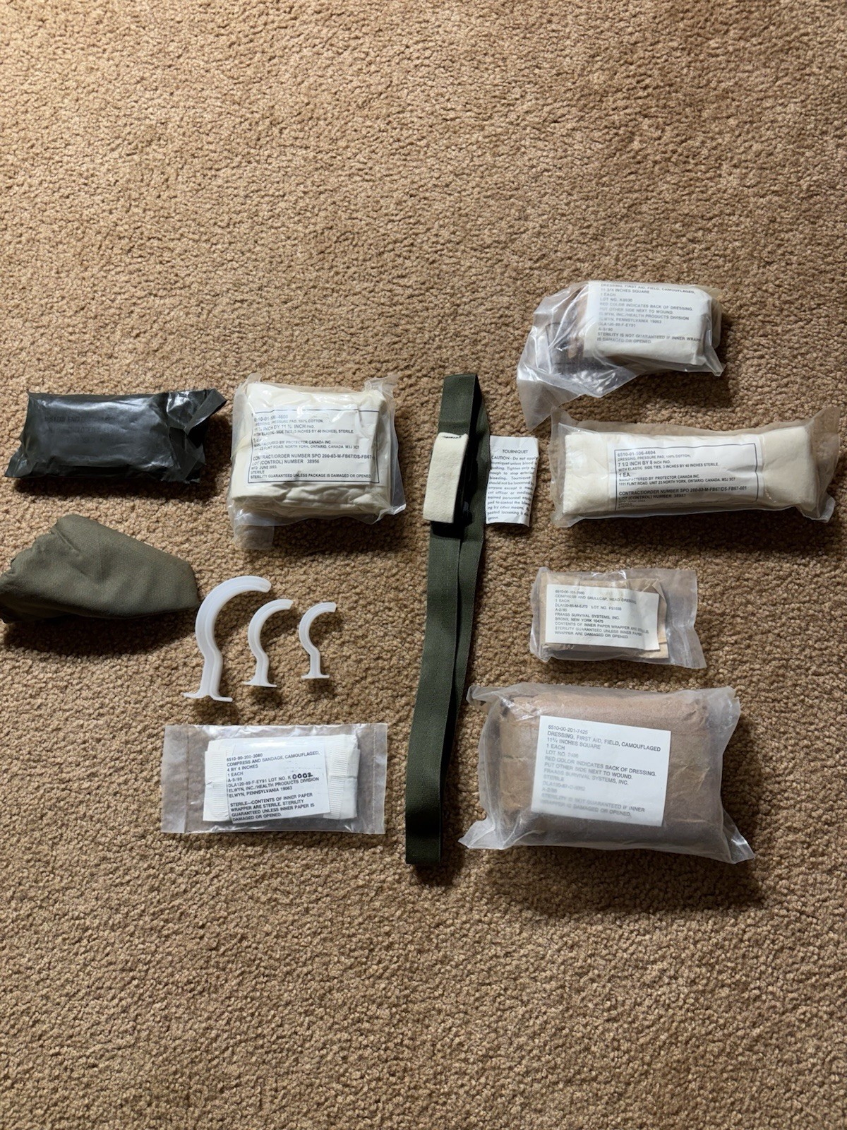 Vintage Military Trauma And First Aid Supplies