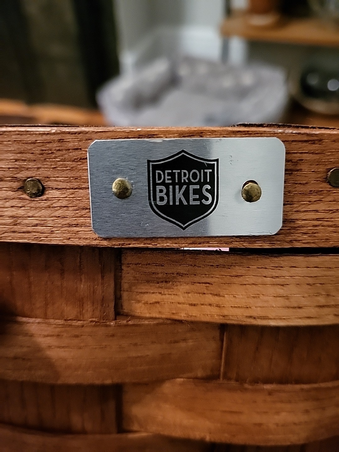 Detroit Bikes Large Front Handlebar Bicycle Walker Basket Honey Peterboro - Ash