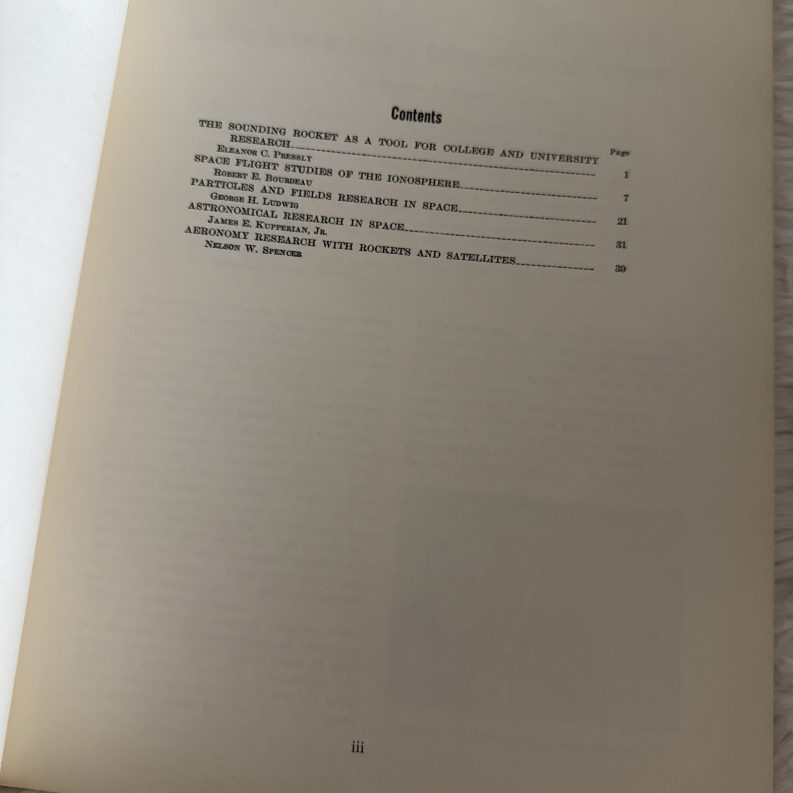 December 1962 NASA SP-13 Booklet Geophysics and Astronomy in Space Exploration