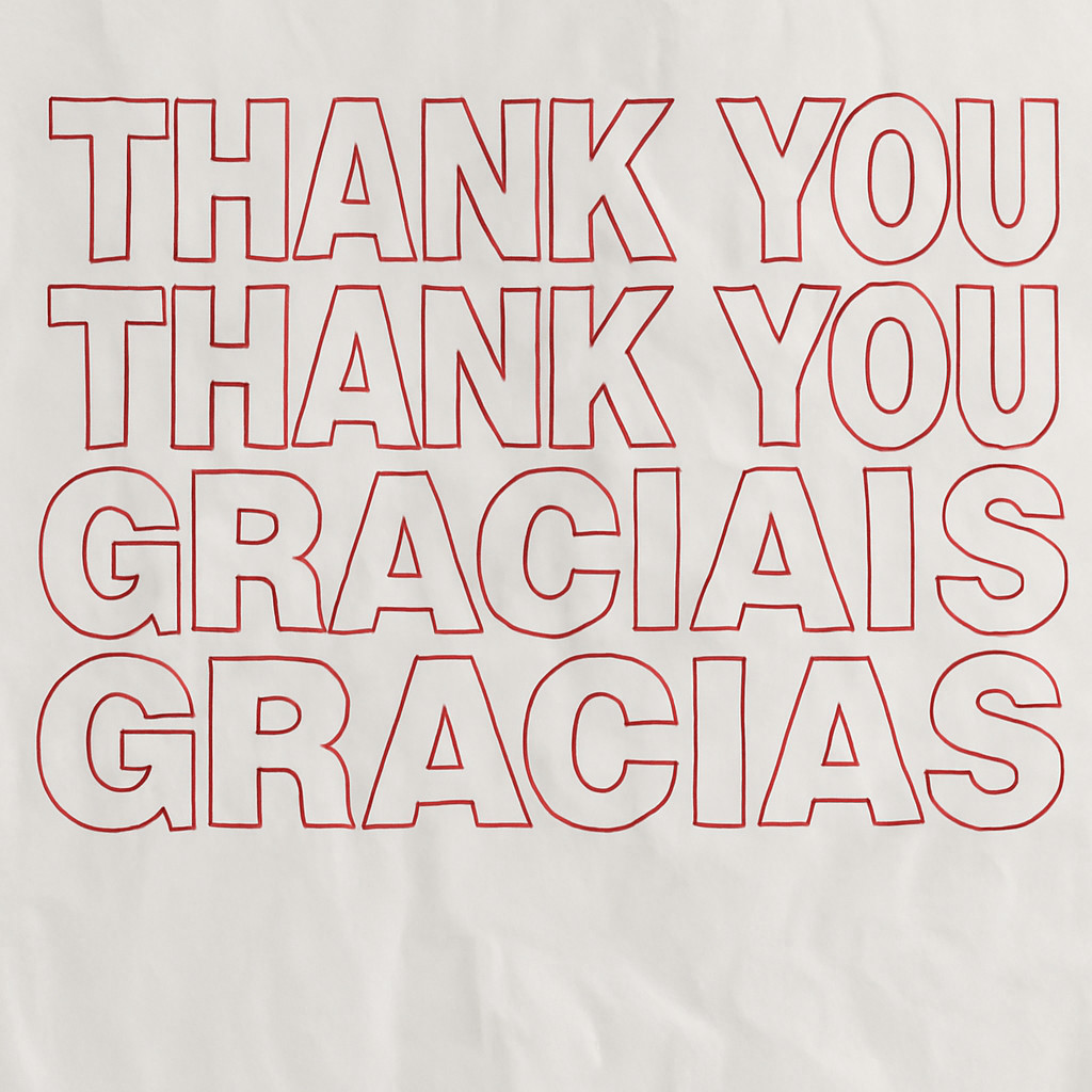 “Thank You Grocery Bags 1/6 BBL 21x6.5x11.5 – 50 to 1000 Plastic T‑Shirt Bags”