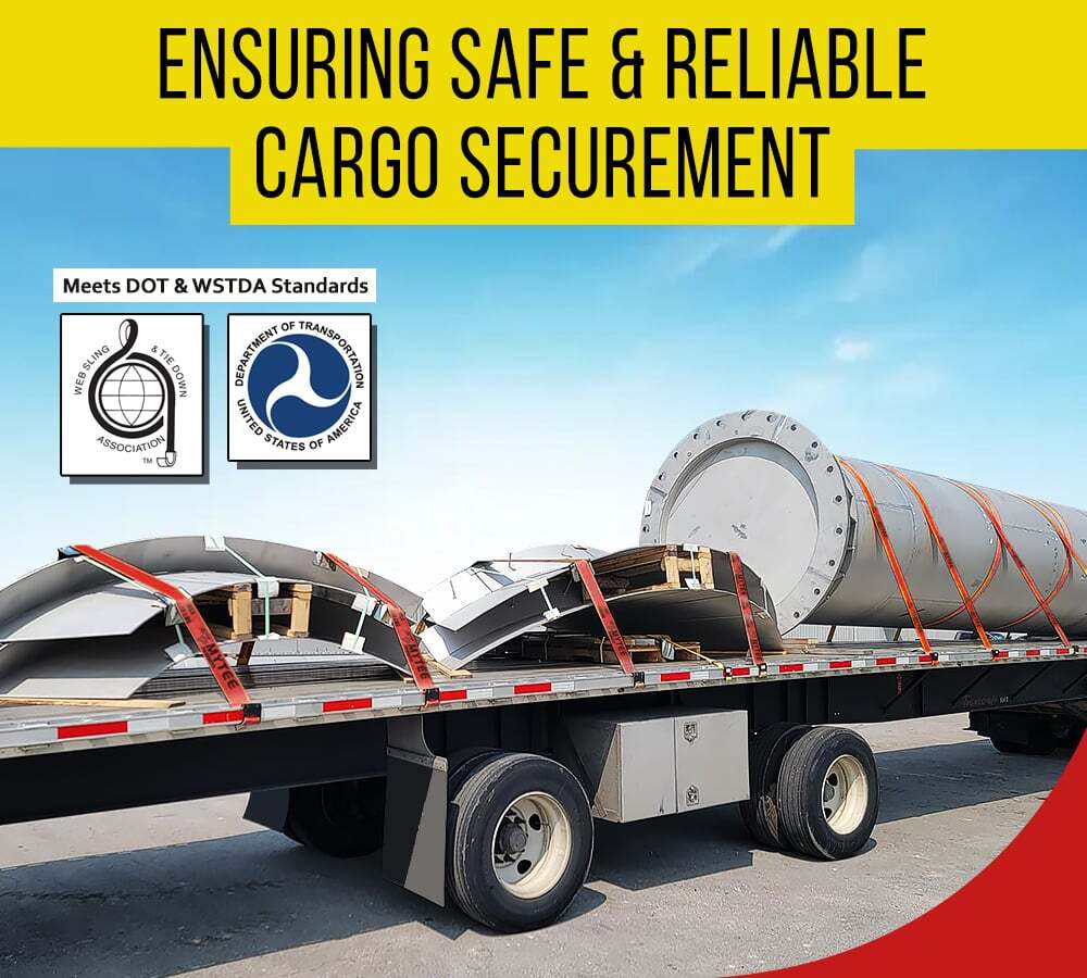 (10 Pack) 4"x30' Winch Straps Red w/flat hook, WLL 5400 Flatbed Tie Down Strap