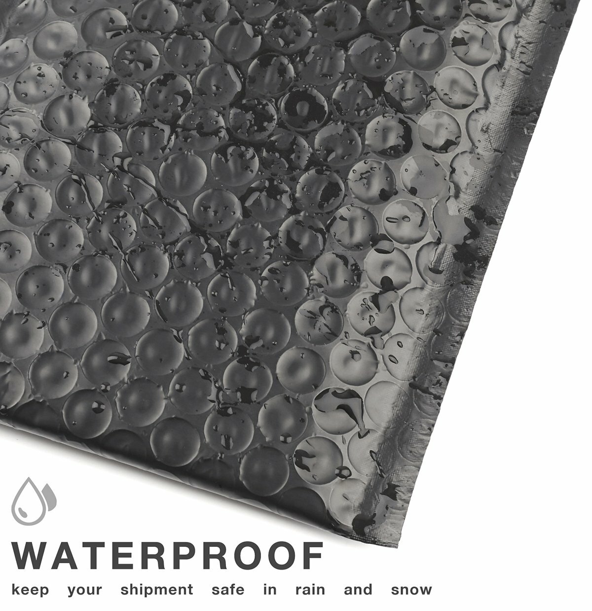 1000 #0 Extra Wide 6.5x10 CD DVD Black Poly Bubble Shipping Mailers Envelopes