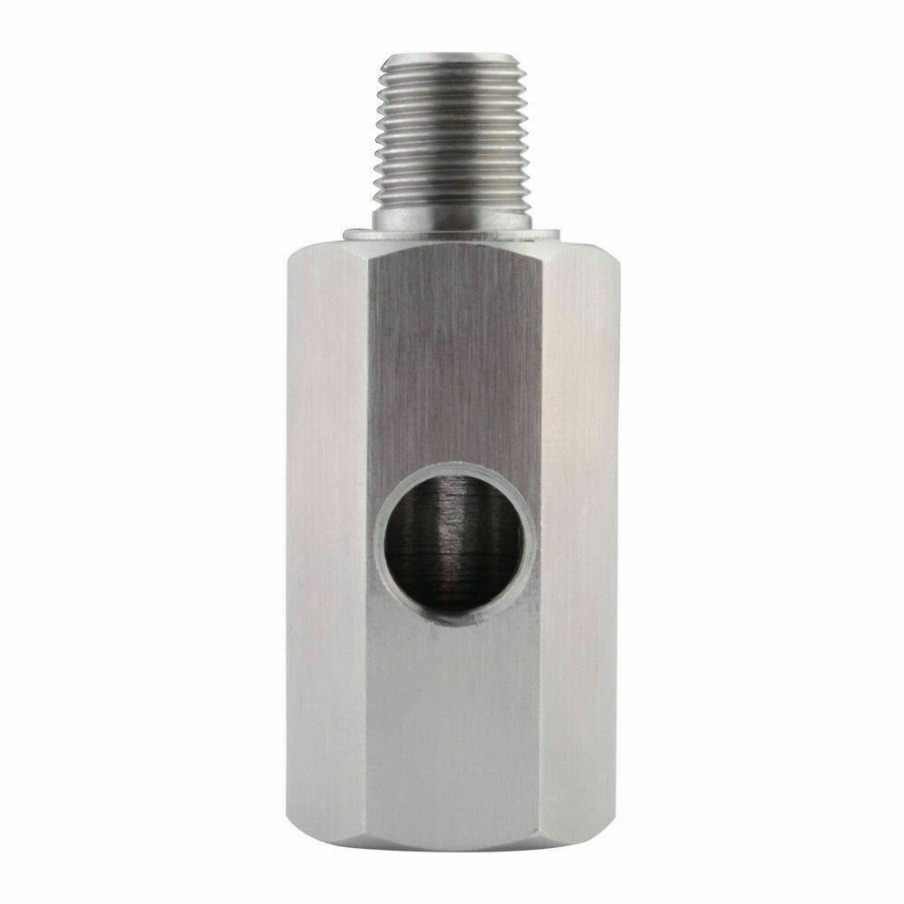 1/8" NPT Oil Pressure Sensor Tee to NPT Adapter Turbo Supply Feed Line Gauge T