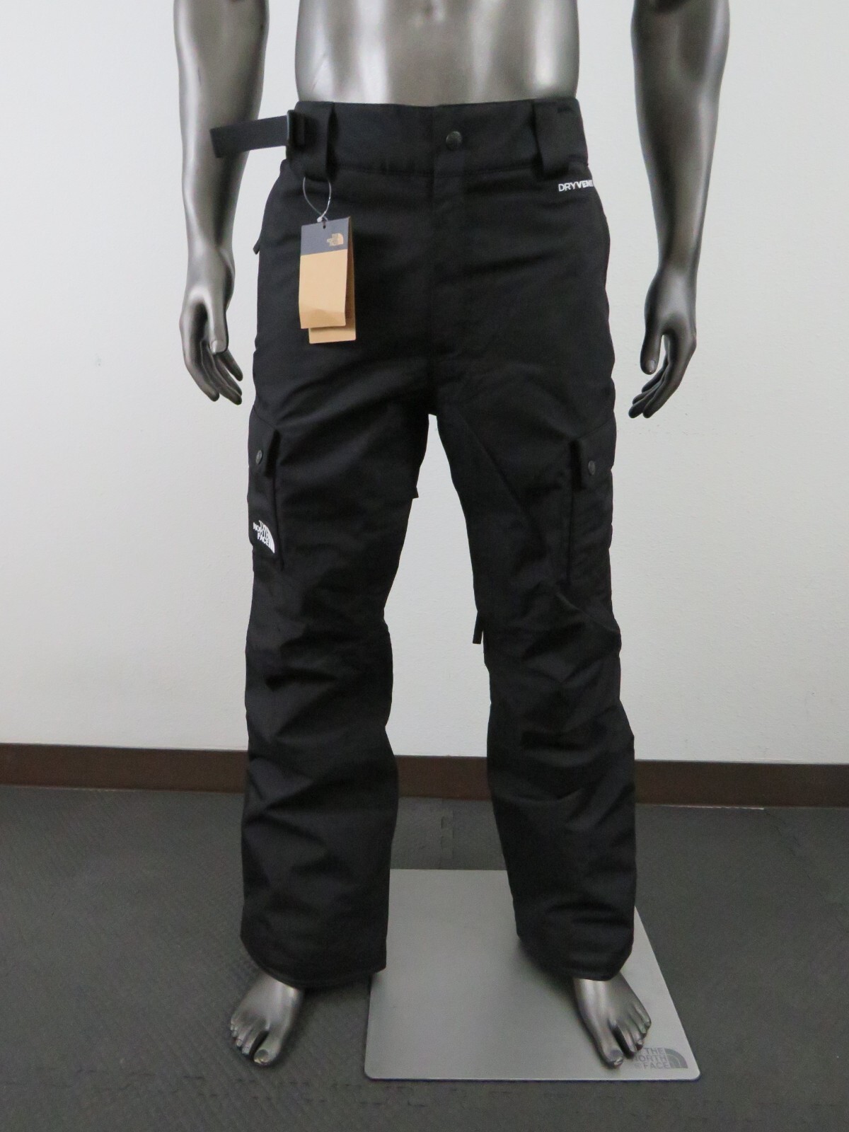 Mens The North Face Slashback Cargo Ski Board Shell Waterproof Snow Pants Black