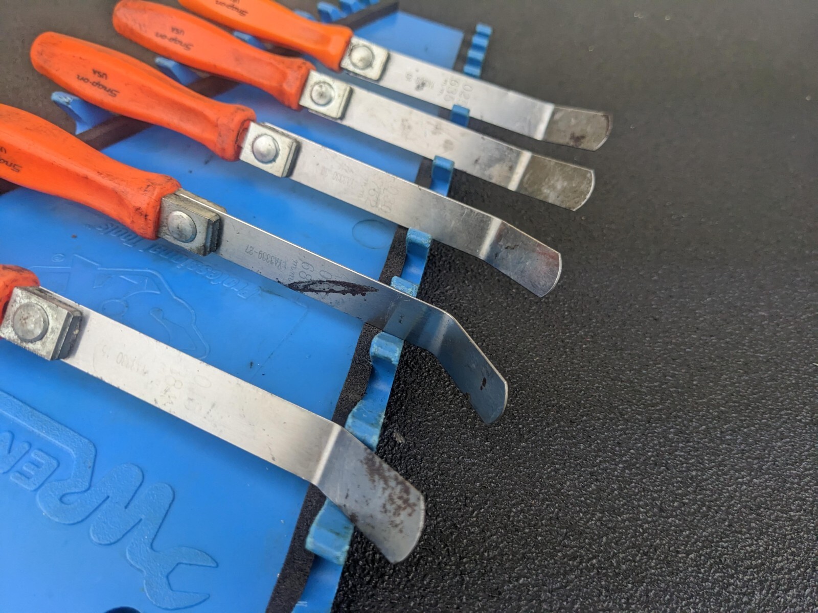 #bk608 Snap-On Tools Orange E-Z Grip Feeler Gauges from FB333O Set