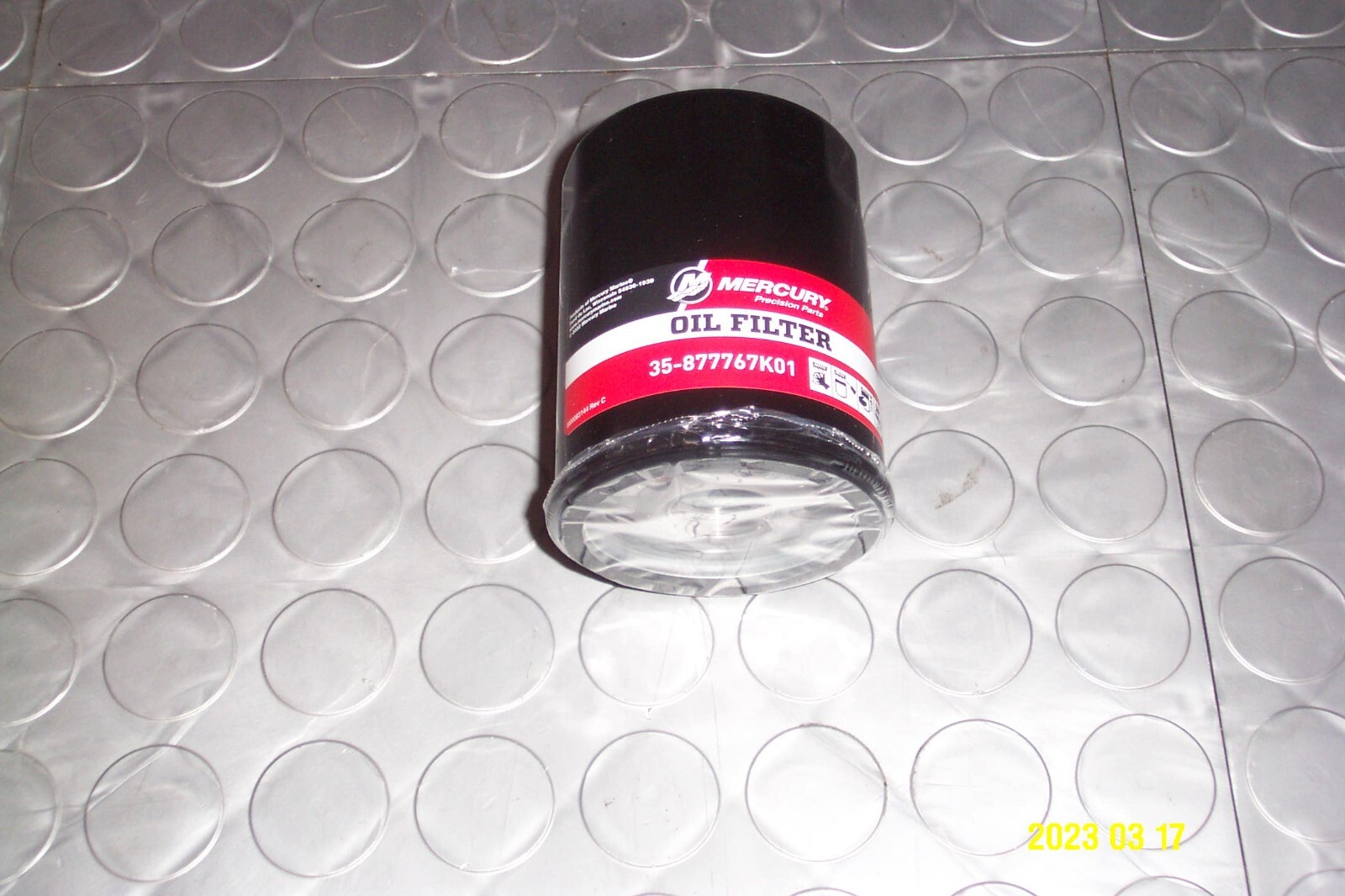 Mercury Quicksilver Verado Oil Filter L4 135 - 200HP OEM PN 35-877767K01 2 pack