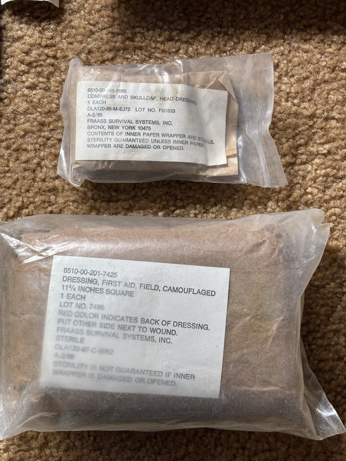 Vintage Military Trauma And First Aid Supplies