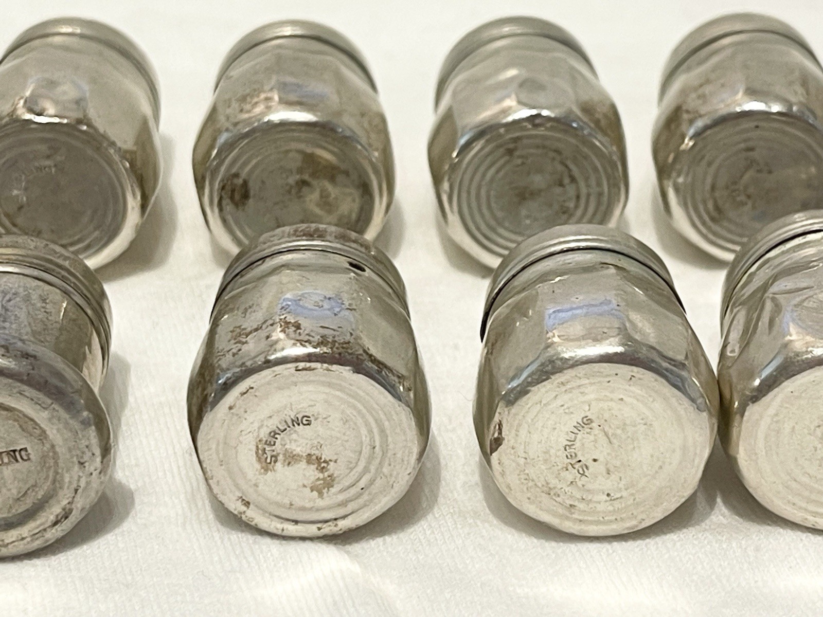 LOT of 20 Sterling Silver Salt & Pepper Mini Shakers 80 Grams ☚☚☚☚👀