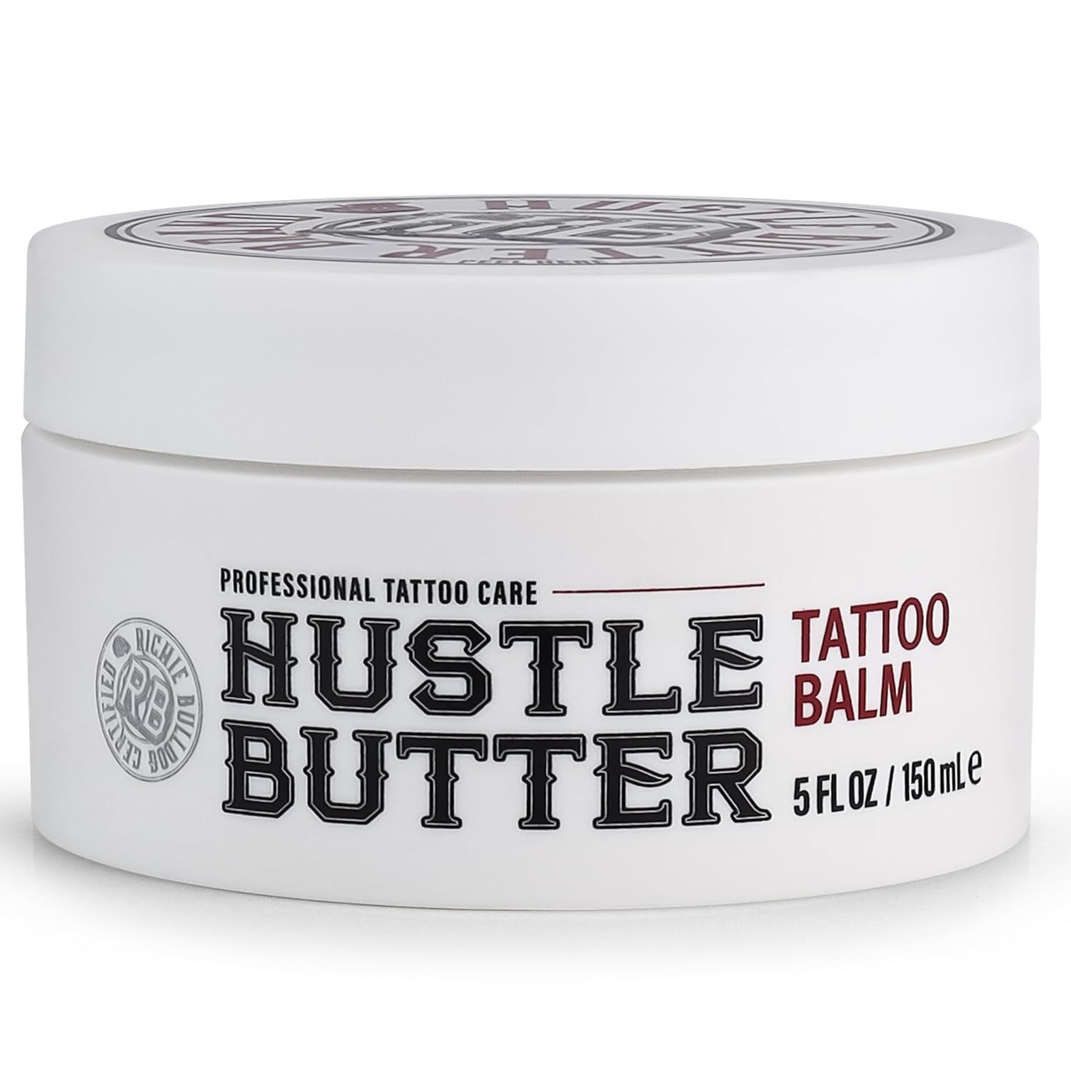 Hustle Butter Tattoo Aftercare Balm 5oz Vegan Heals Protects Ink Care