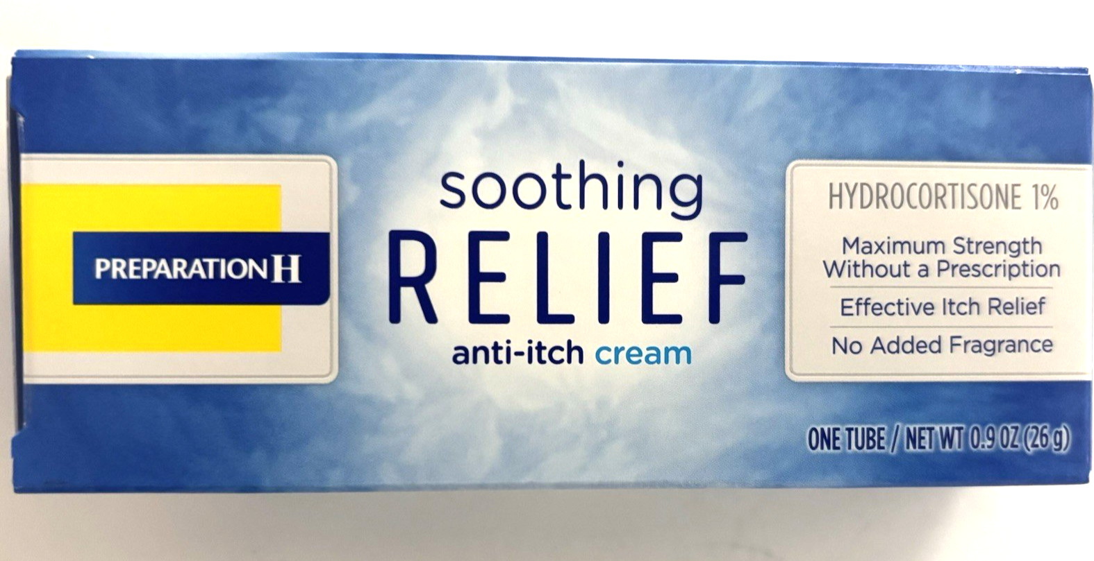 Preparation H Soothing Relief 1% Anti-Itch Cream, 0.9 oz Exp 12/2026