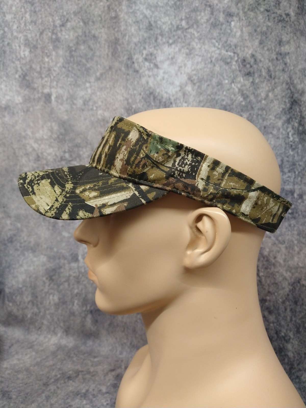 Camouflage Visor Hat Adjustable Unisex Hunter Camo Print Cap Golf Tennis Outdoor