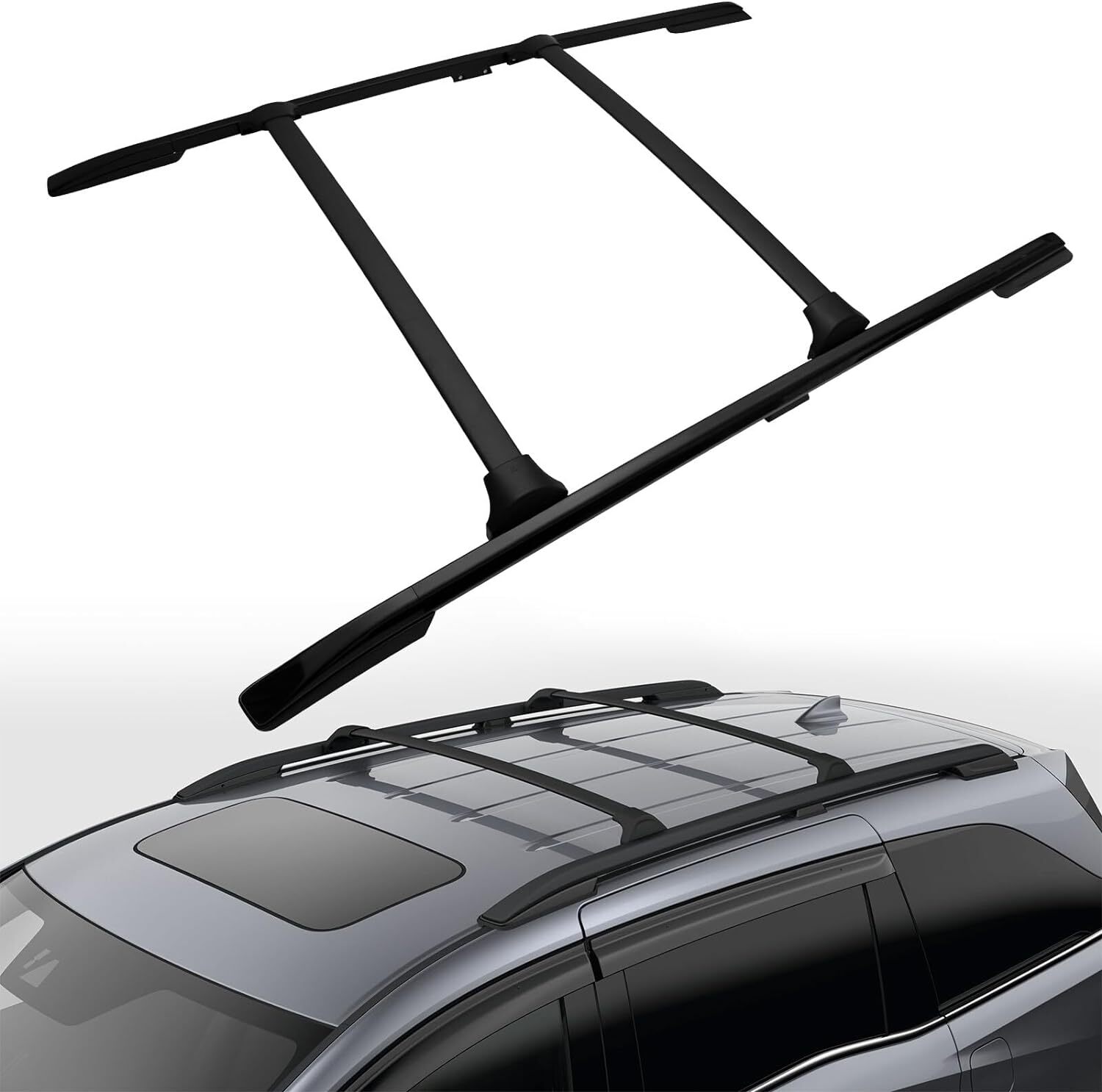 Roof Rack Cross Bar + Roof Side Rail For 2018-2024 Honda Odyssey Luggage Carrier