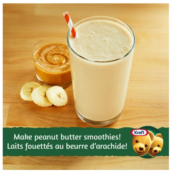 Kraft Only Peanuts All Natural Smooth Peanut Butter, 750g (2 Pack)