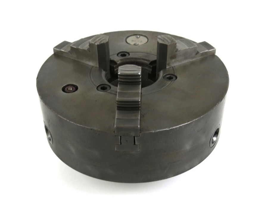 9" Cushman Lathe Chuck 3509 w/ South Bend 14-1/2" 16" Back Plate 2-3/8" x 6TPI