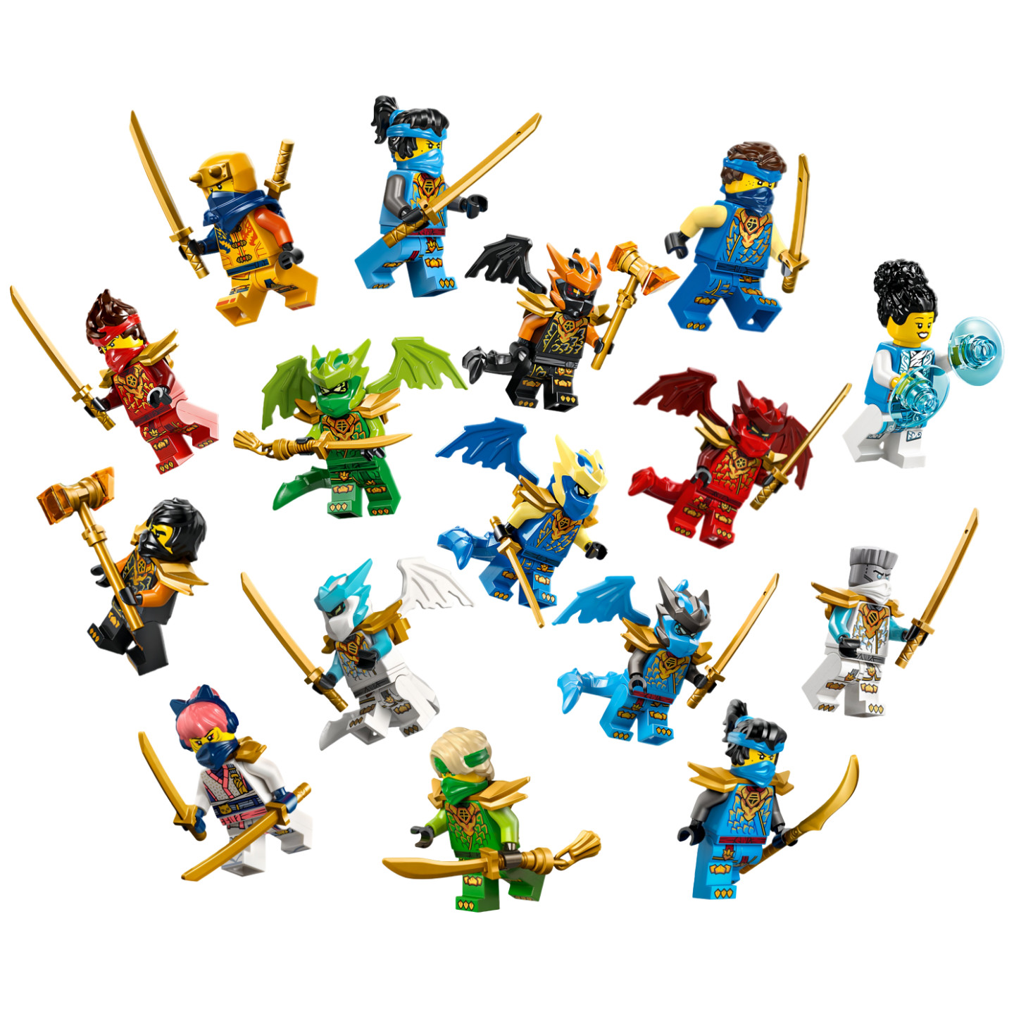 LEGO NINJAGO Minifigures 15th anniv Dragonized Dragon Nya From 71859 71855 71857
