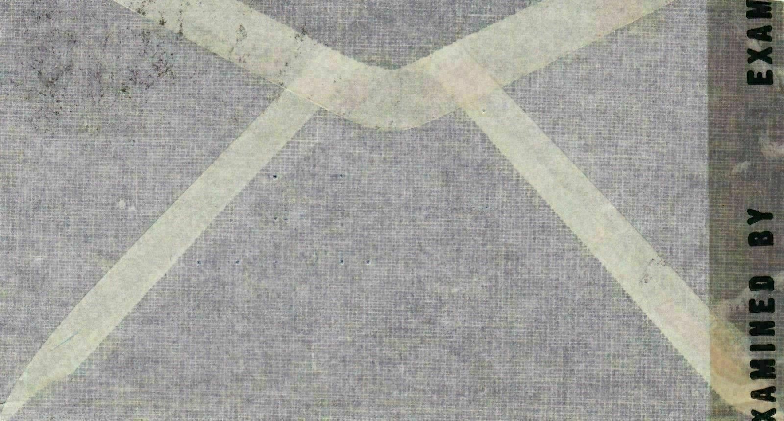 URUGUAY TO US 1944 CENSOR AIRMAIL COVER. REF R387