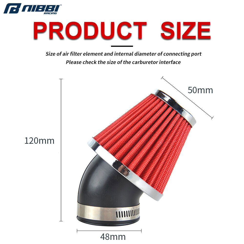 NIBBI 26mm Carburetor Air Filter Intake Manifold GY6 150cc-232cc Go Karts ATV 4T