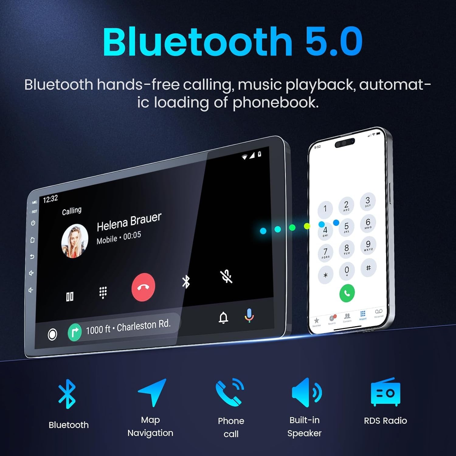 Carplay Car Stereo Radio For 2014 2015 2016 2017 2018 Chevy Silverado GMC Sierra