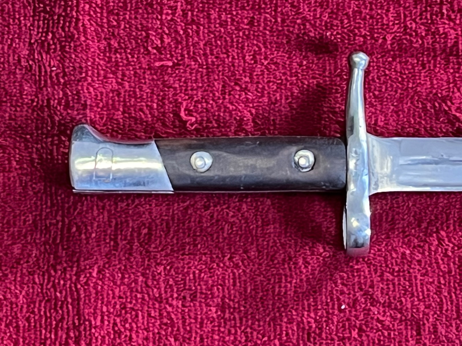 WWI ITALIAN M70/15 VETTERLI BAYONET ON M91 PATTERN
