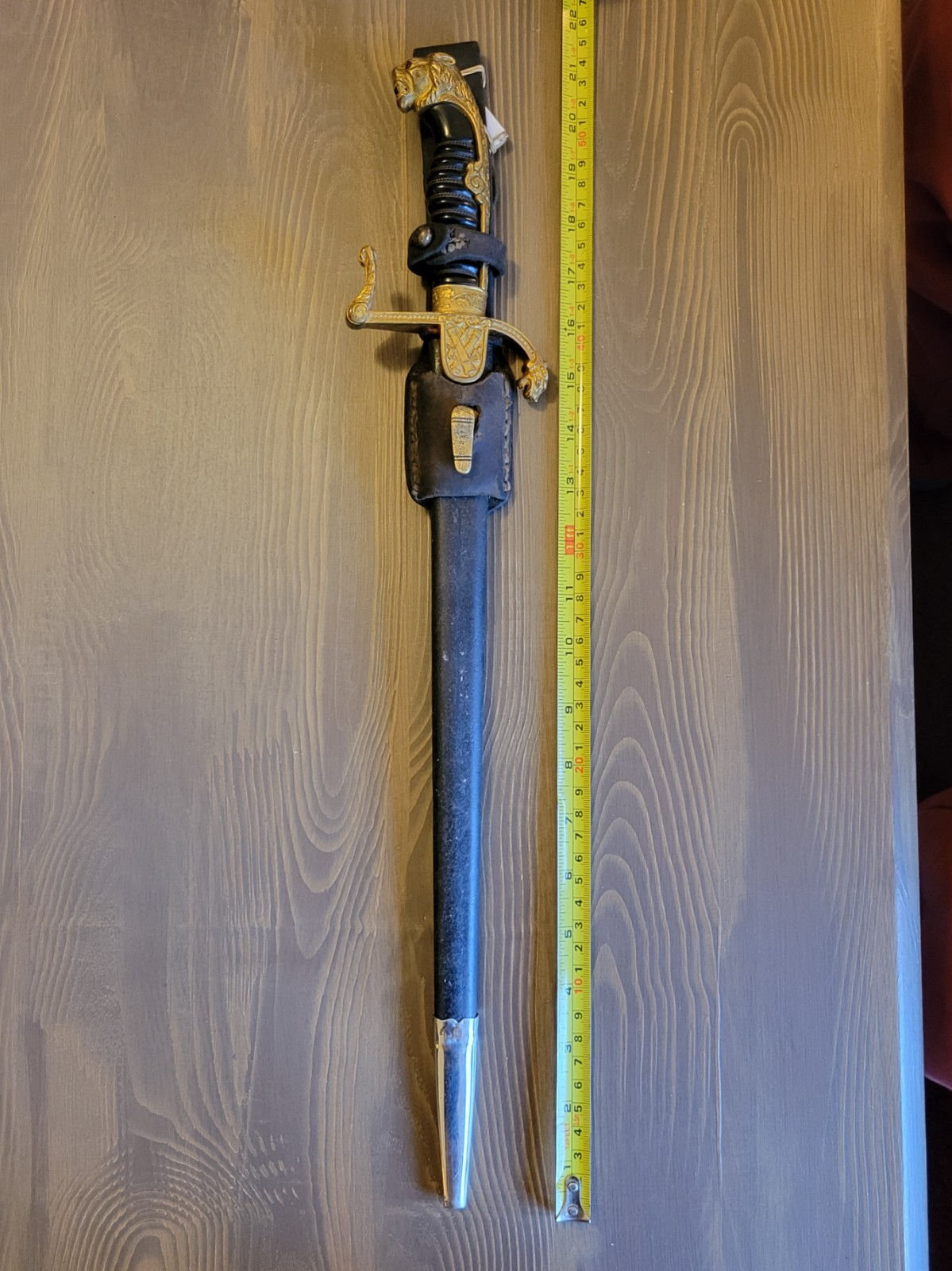 Baron Modified German WWI Lion's Head Saber Dagger Sheath