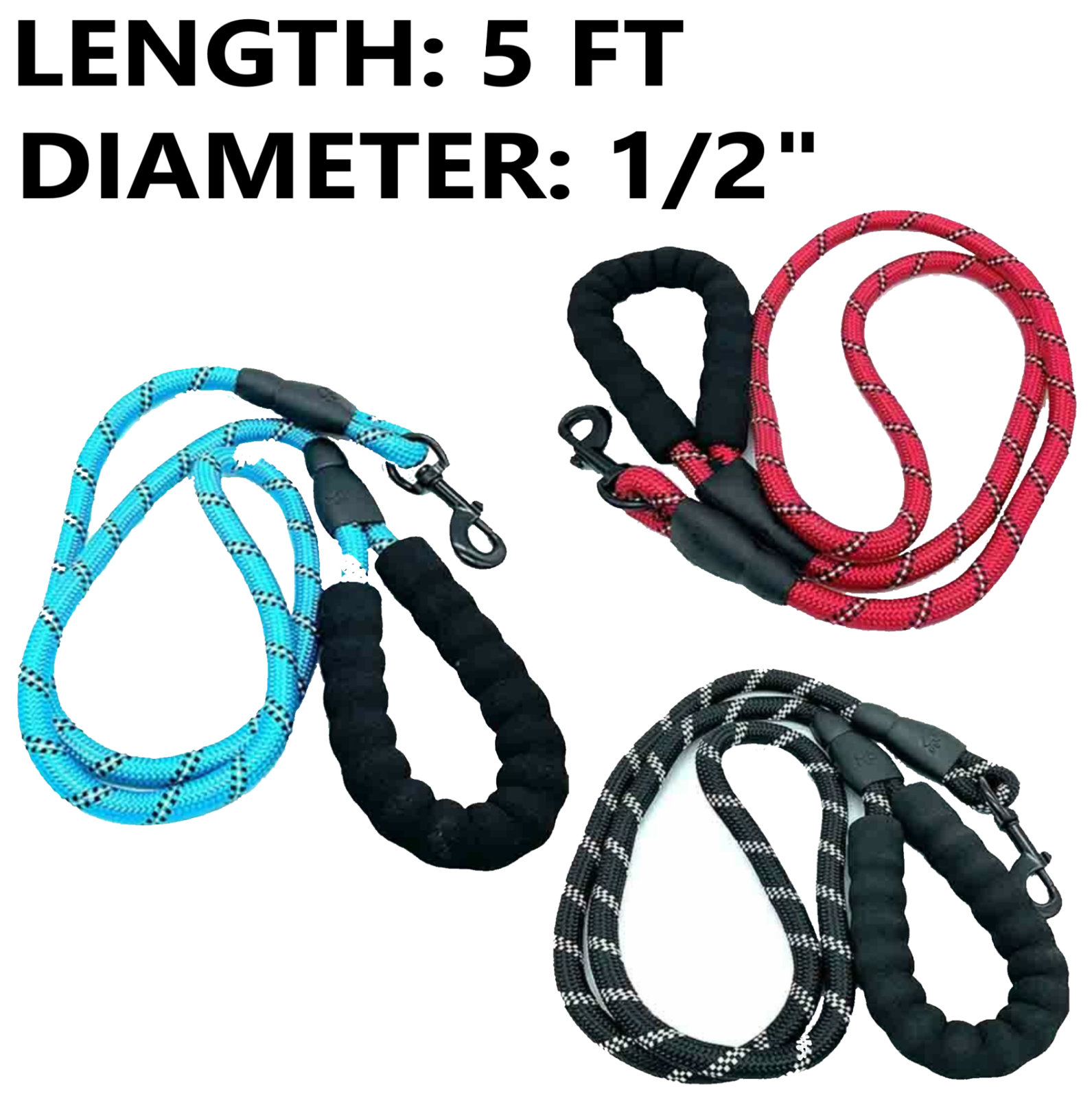 Dog Harness & Training Leash No Pull Control Adjustable Large Handle Heavy Duty