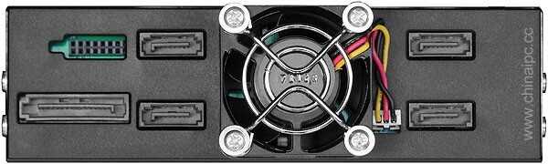 Aluminum(1x5.25") to (4x2.5" SAS/SATA 12G HD)Hot-Swap-Cage(P-Link Backplane)NEW