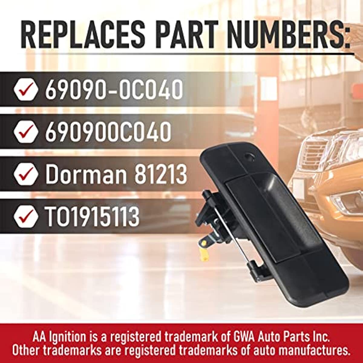 Tailgate Latch Handle For Toyota Tundra 2007-2013 69090-0C040 TO1915113