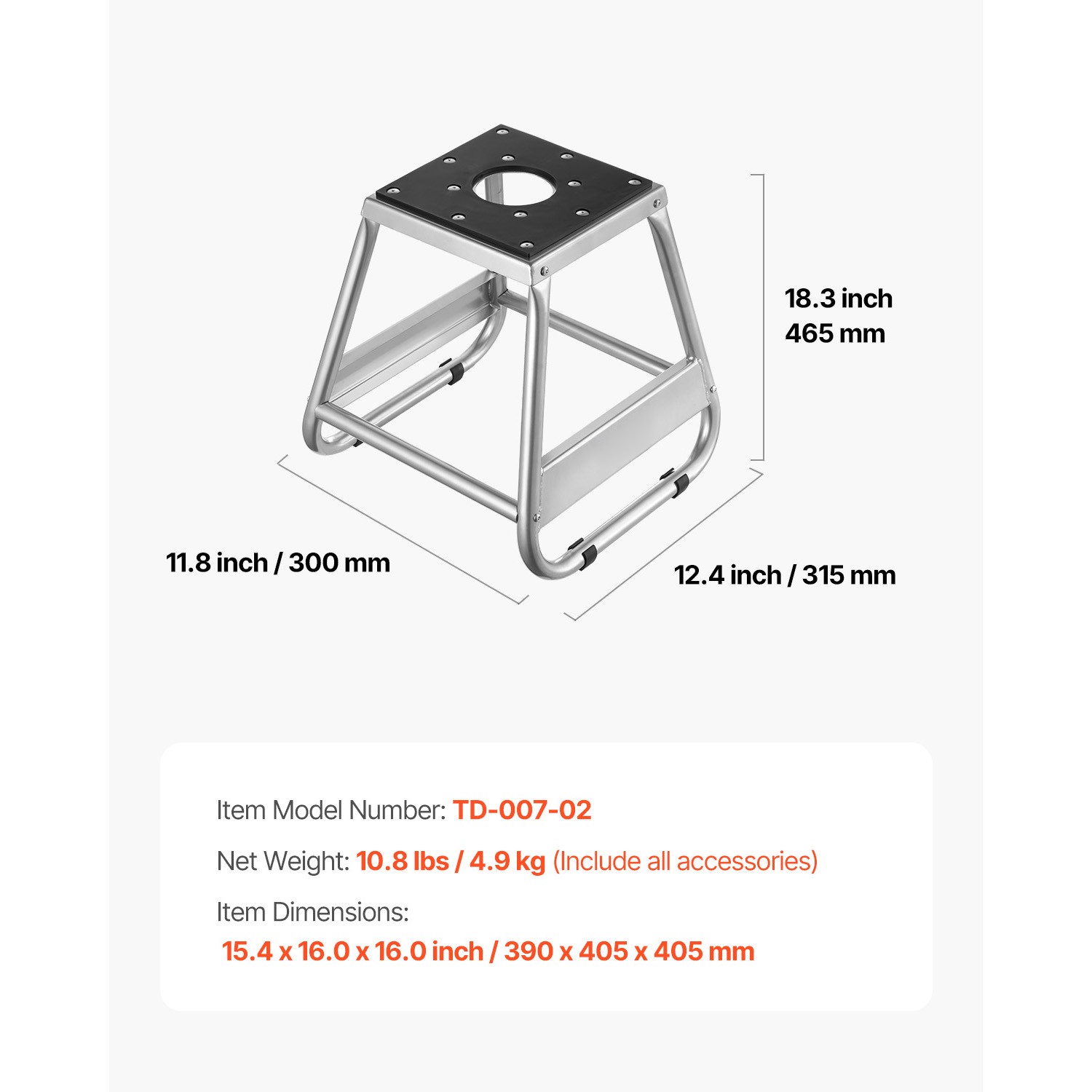 Dirt Bike Stand 1100 lbs Load Capacity Dirtbike Pit Stand for Moto Maintainence