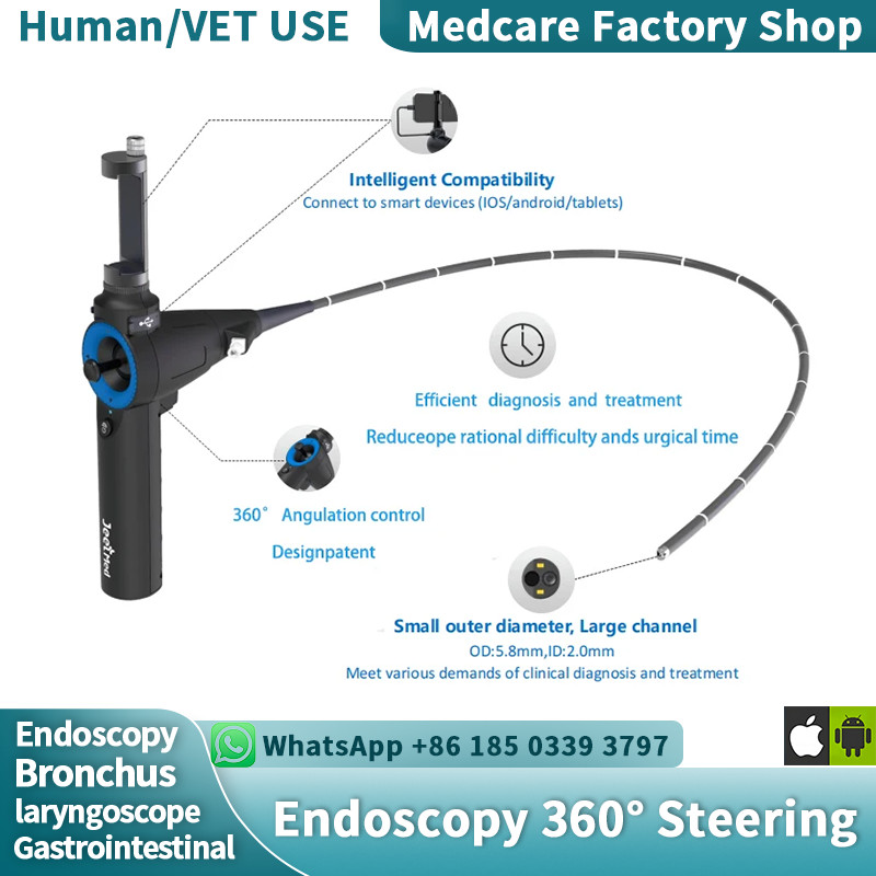 Gastrointestinal Bronchus Endoscopy With 360° Steering，Inclusive Biopsy Forceps
