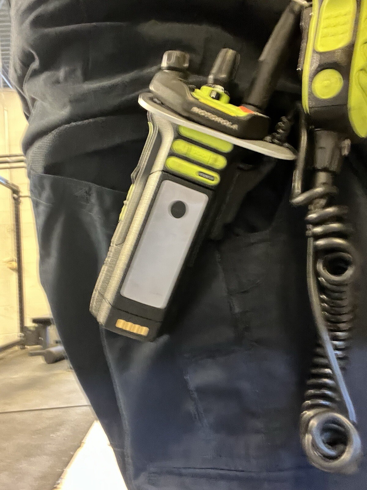 Motorola APX NEXT XE radio holster for duty belt strap