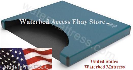 Queen SOFTSIDE WATERBED MATTRESS w/ Bamboo Cover, Free Flow bladder and Heater