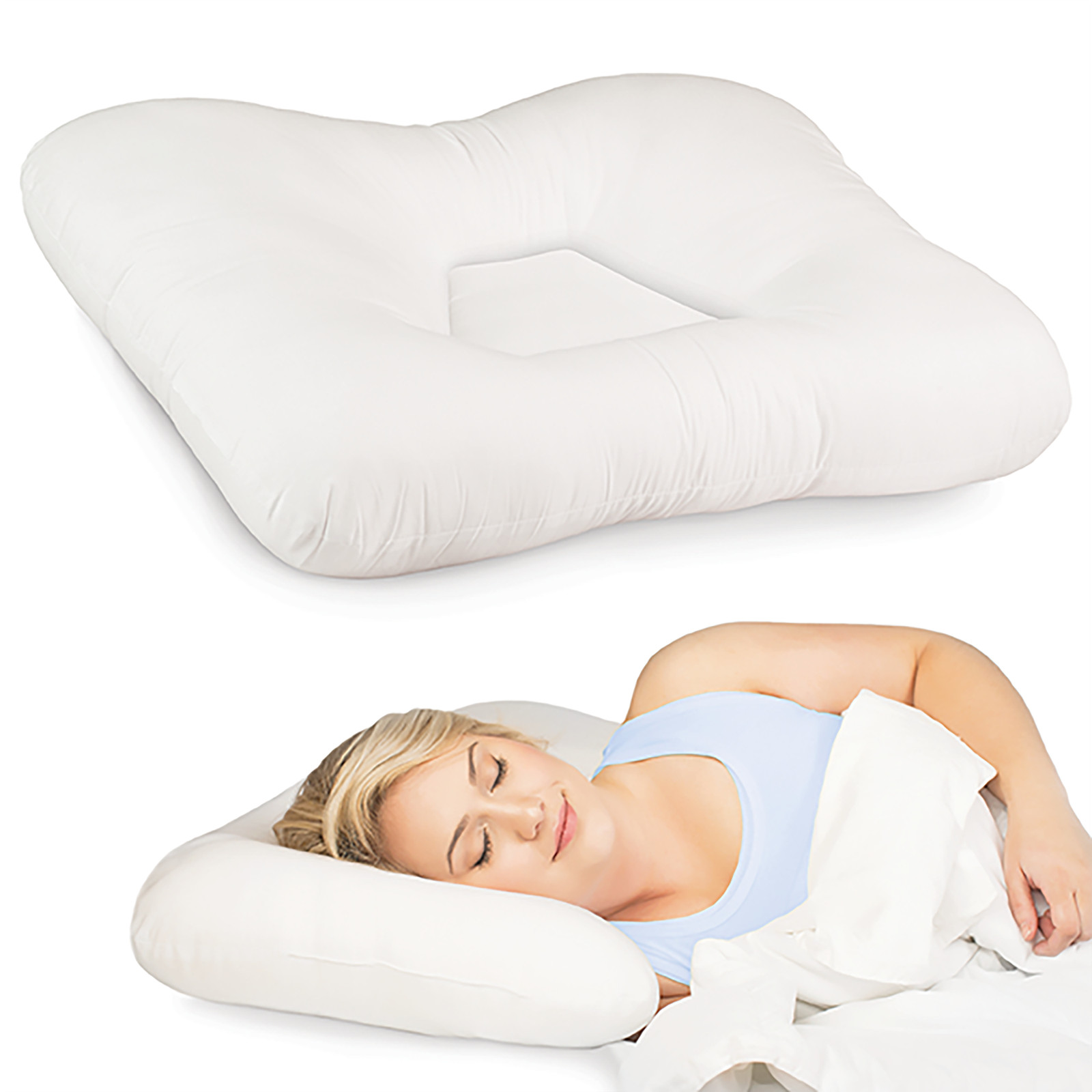Core Products Tri-Core Cervical Support Pillow – Firm Orthopedic Neck Pillow