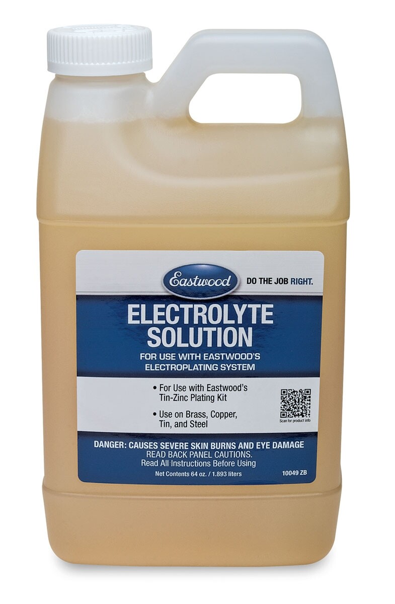 Eastwood Electroplating Electrolyte Solution Works With Brass Copper Steel