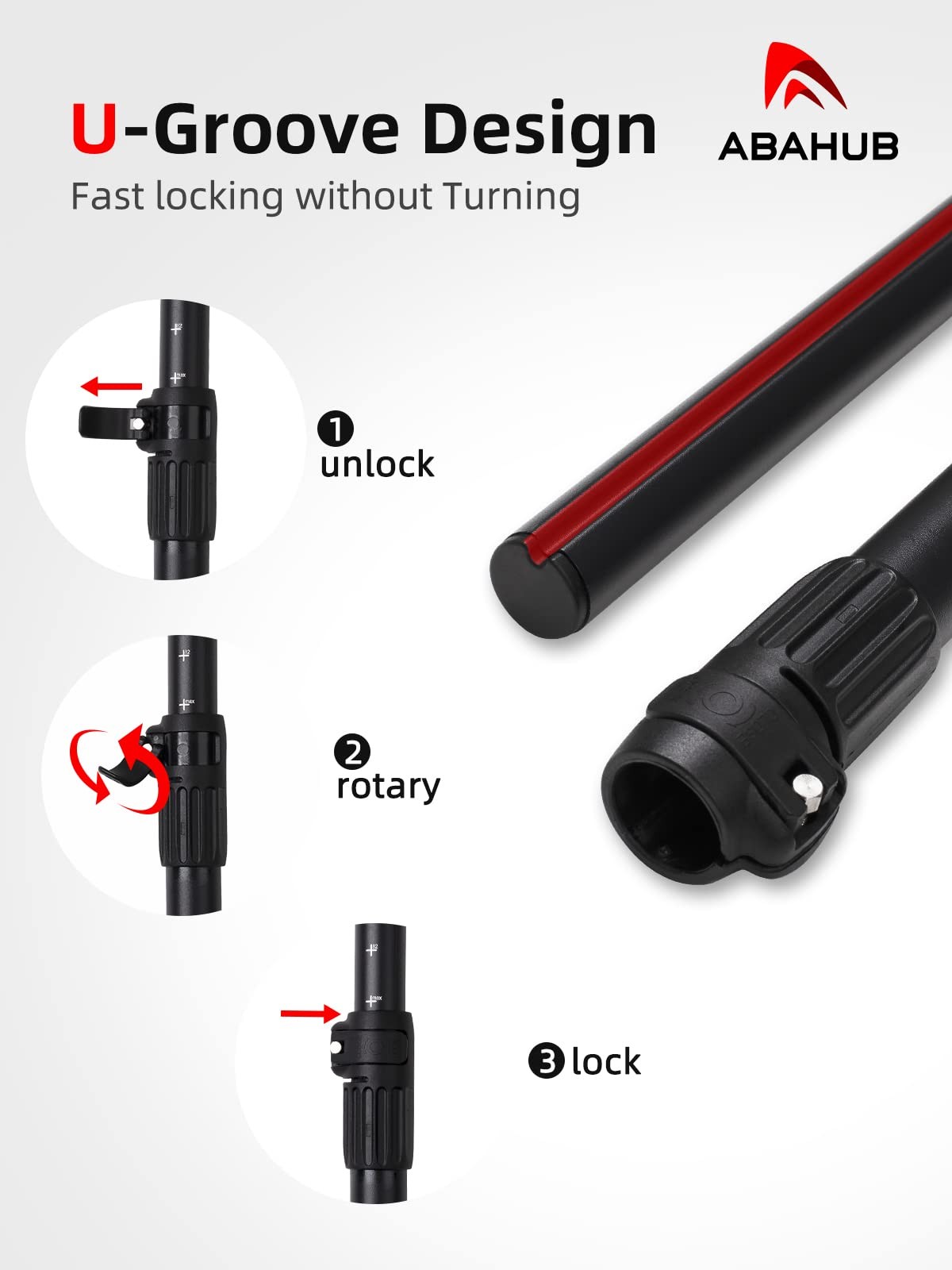 Abahub SUP Paddles 3-Piece Adjustable Stand Up Paddle Lightweight Aluminum Alloy