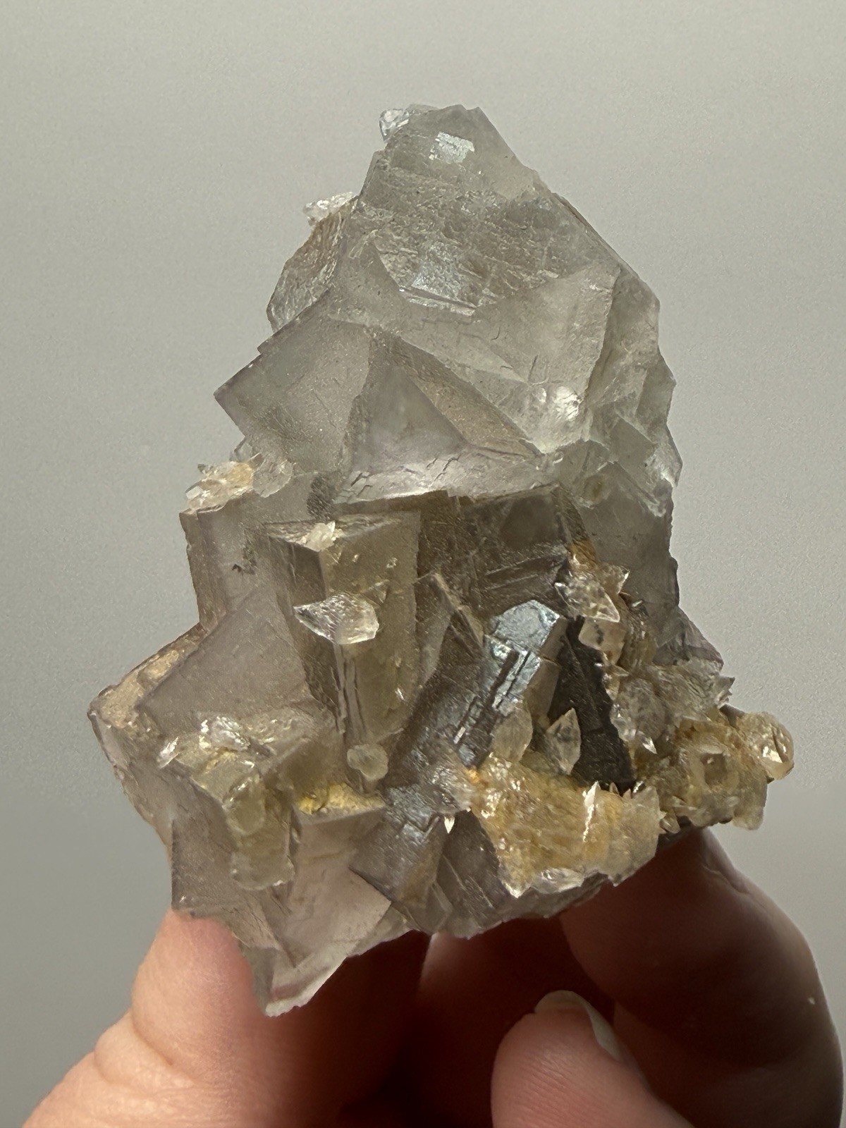 Isometric Fluorite & Scalenohedral Calcite Specimen | Pakistan