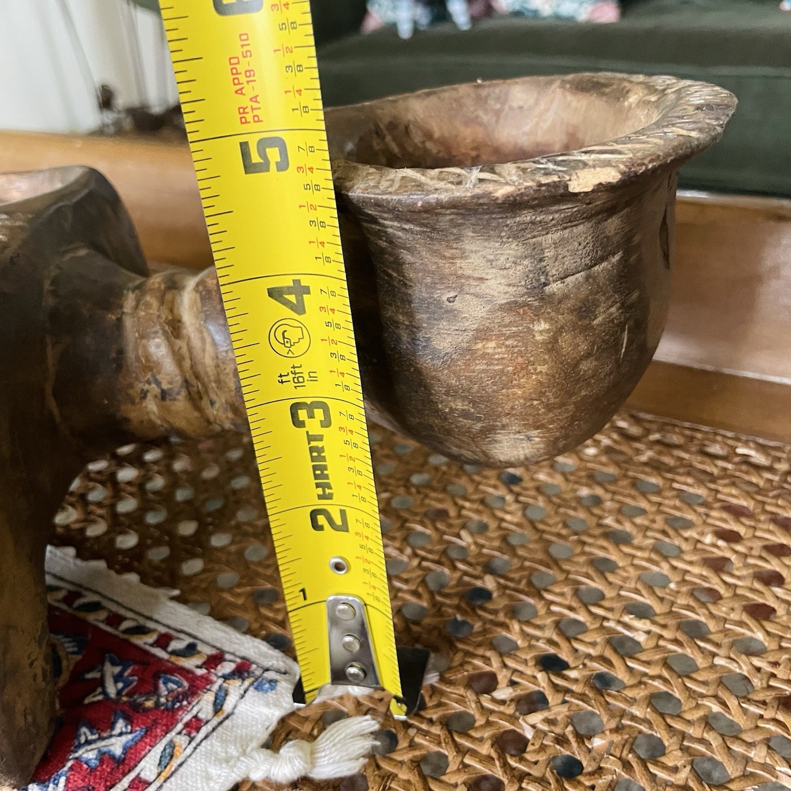 Antique Hand Carved African Woman Man Figural Mancala Game Board Tribal Art