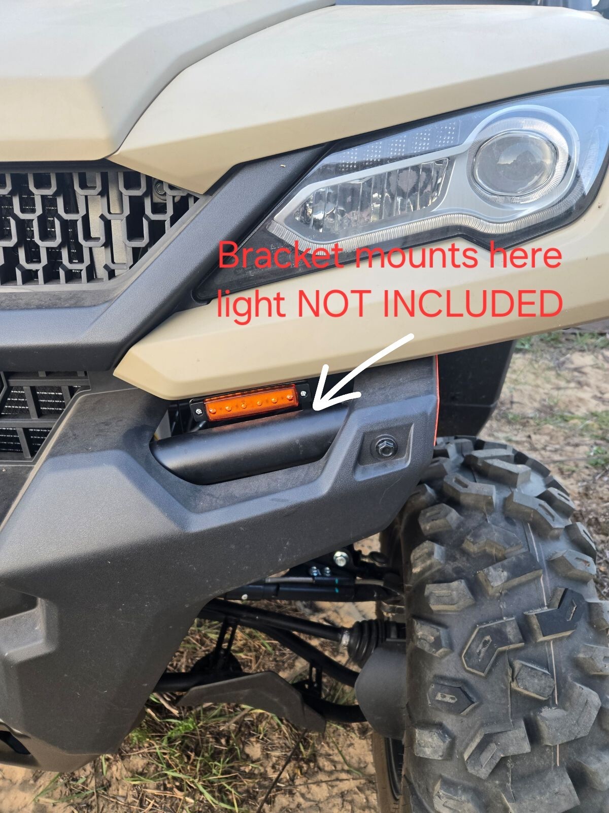 CF Moto Uforce 1000 1000XL Plasma cut Front Turn signal bracket Pair raw steel